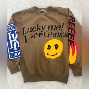 Lucky Me I See Ghosts M Smiley Face Kanye West Camp Flog Knaw Nov 11 Sweatshirt